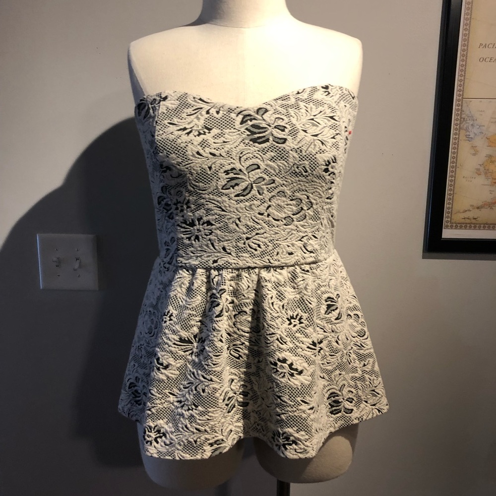 Quilted peplum 3 for $25
